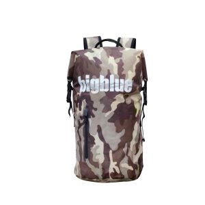 BigBlue Backpack Dry Bag 30L Camo Brown