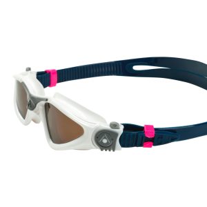 Aquasphere Kayenne Compact - Brown Polarized Lens - White/Grey Swim Goggles - Image 5