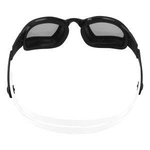 Aquasphere Ninja - Silver Titanium Mirrored Lens - Black/White Swim Racing Goggles - Image 4