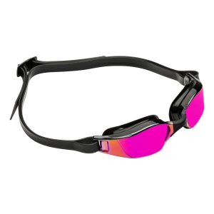 Aquasphere Xceed - Pink Titanium Mirrored Lens - Black/Black Racing Swim Goggles - Image 3
