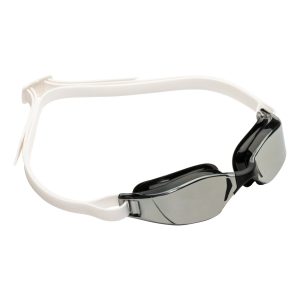 Aquasphere Xceed - Silver Titanium Mirrored Lens - Black/White Swim Racing Goggles - Image 3