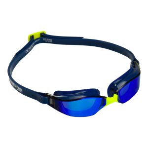 Aquasphere Xceed - Blue Titanium Mirrored Lens - Navy/Navy Swim Racing Goggles - Image 4