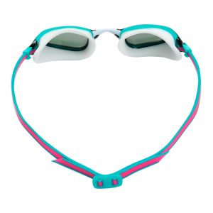 Aquasphere Fastlane - Pink Titanium Mirrored Lens - Pink/Turquoise Swim Racing Goggles - Image 4