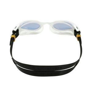 Aquasphere Kaiman Exo - Gold Titanium Mirrored Lens - White/Transparent Swim Goggles - Image 4