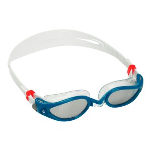 Aquasphere Kaiman Exo - Silver Titanium Mirrored Lens - Petrol/Transparent Swim Goggles - Image 3