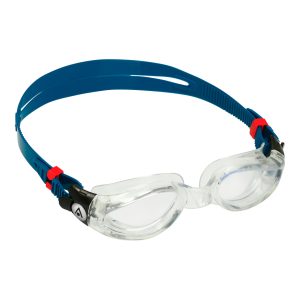 Aquasphere Kaiman - Clear Lens - Clear/Petrol Swim Goggles - Image 3
