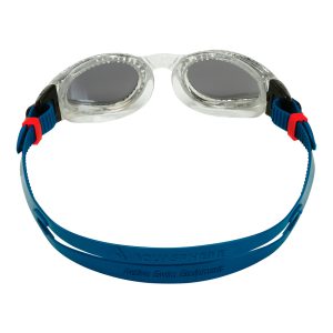 Aquasphere Kaiman - Silver Titanium Mirrored Lens - Clear/Petrol Swim Goggles - Image 4