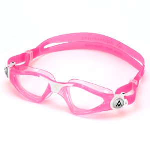 Aquasphere Kayenne Junior - Clear Lens - Pink/White Swim Goggles - Image 2