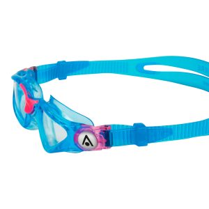 Aquasphere Kayenne Junior - Clear Lens - Aqua/Pink Swim Goggles - Image 5