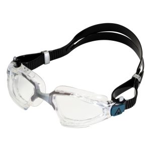Aquasphere Kayenne Pro - Clear Lens - Transparent/Grey Swim Tri Goggles - Image 3