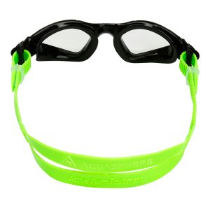 Aquasphere Kayenne Junior - Clear Lens - Black/Green Swim Goggles - Image 4