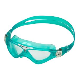 Aquasphere Vista Junior - Clear Lens - Green/White Swim Mask - Image 3