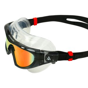 Aquasphere Vista Pro - Orange Titanium Mirrored Lens - Grey/Black Swim Mask - Image 5