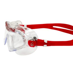 Aquasphere Vista XP - Clear Lens - Transparent/Red Swim Mask - Image 5