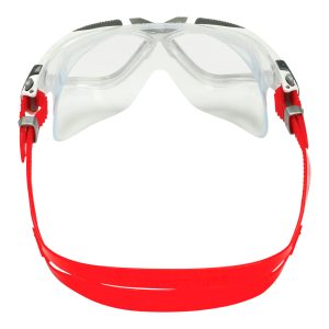 Aquasphere Vista - Clear Lens - White/Red Swim Mask - Image 4