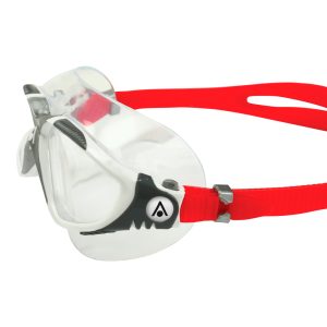Aquasphere Vista - Clear Lens - White/Red Swim Mask - Image 5