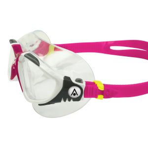 Aquasphere Vista - Clear Lens - White/Raspberry Swim Mask - Image 5