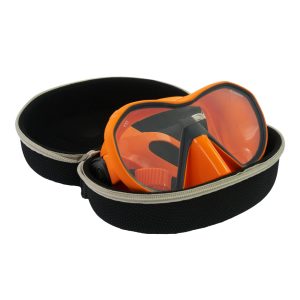 Apeks VX1 - Clear Lens - Orange/Grey Dive Mask - Image 3
