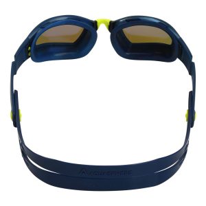 Aquasphere Ninja - Blue Titanium Mirrored Lens - Navy/Navy Swim Racing Goggles - Image 4