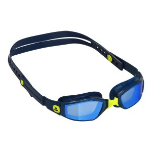 Aquasphere Ninja - Blue Titanium Mirrored Lens - Navy/Navy Swim Racing Goggles - Image 3