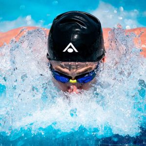 Aquasphere Xceed - Blue Titanium Mirrored Lens - Navy/Navy Swim Racing Goggles - Image 6
