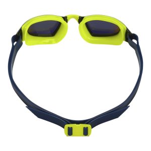 Aquasphere Xceed - Yellow Titanium Mirrored Lens - Bright-Yellow/Navy Swim Racing Goggles - Image 4