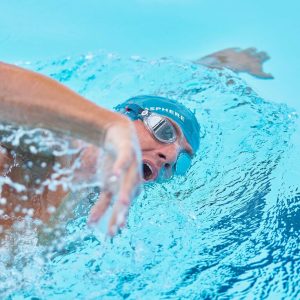 Aquasphere Kaiman - Silver Titanium Mirrored Lens - Clear/Petrol Swim Goggles - Image 7