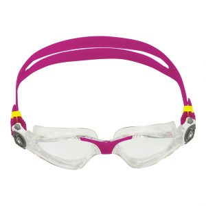 Aquasphere Kayenne Compact - Clear Lens - Transparent/Raspberry Swim Goggles