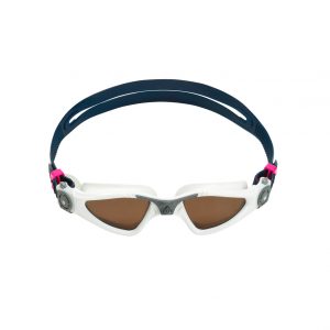 Aquasphere Kayenne Compact - Brown Polarized Lens - White/Grey Swim Goggles