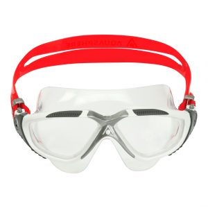 Aquasphere Vista - Clear Lens - White/Red Swim Mask