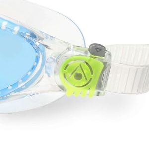 Aquasphere Vista Junior - Blue Tinted Lens - Transparent/Green Swim Mask - Image 5
