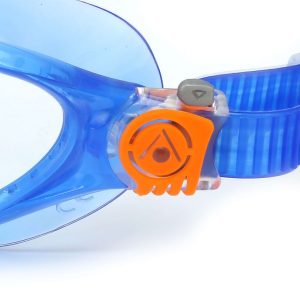 Aquasphere Vista Junior - Clear Lens - Blue/Orange Swim Mask - Image 5