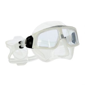 Aqualung Sphera X - Mirrored Lens - Clear/White Freediving Mask