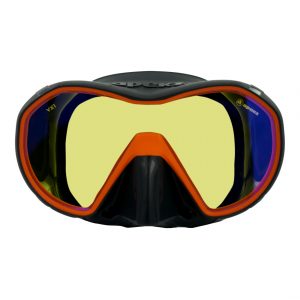 Apeks VX1 - UV Lens - Grey/Orange Dive Mask