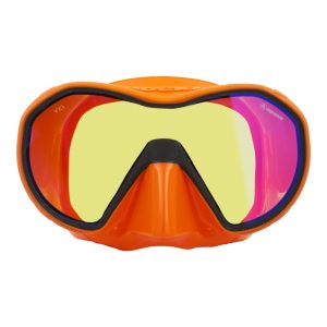 Apeks VX1 - UV Lens - Orange/Grey Dive Mask