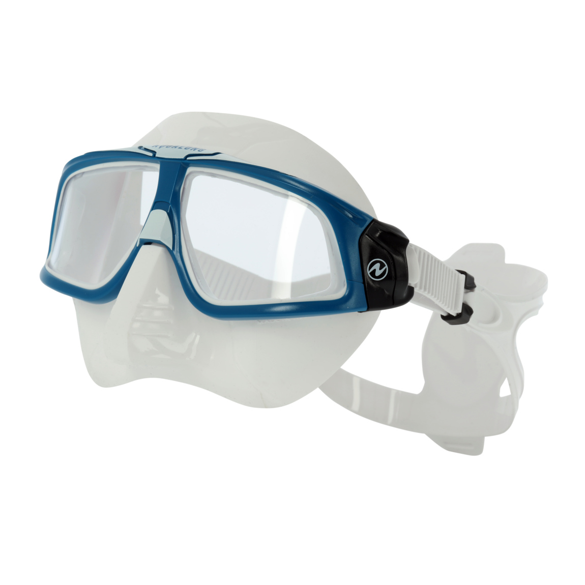 Aqualung Sphera X Clear Lens White/Petrol Freediving Mask Manex