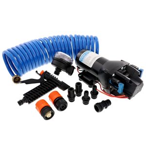 Jabsco HotShot HD 4' Washdown Pressure-Controlled Diaphragm Pump 12V w/Hose