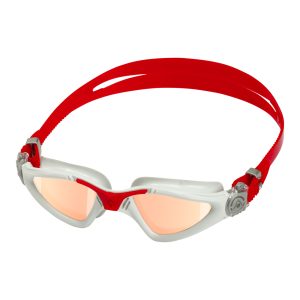 Aquasphere Kayenne - Iridescent Mirrored Lens - Grey/Red Swim Goggles - Image 3