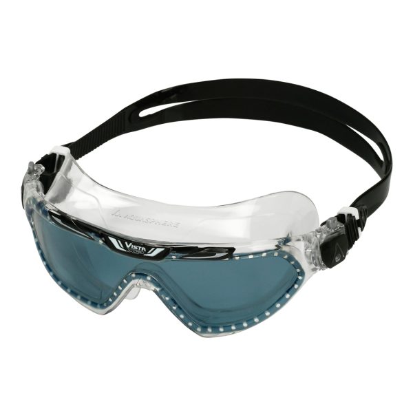 Aquasphere Vista XP – Smoke Lens – Transparent Black Swim Mask ()