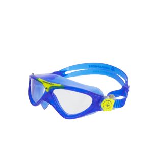 Aquasphere Vista Junior - Clear Lens - Blue/Yellow Swim Mask - Image 3
