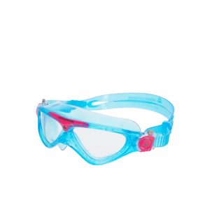 Aquasphere Vista Junior - Clear Lens - Turquoise/Pink Swim Mask - Image 3