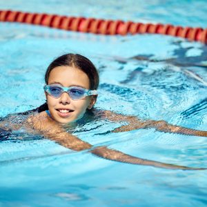 Aquasphere Kayenne Junior - Blue Tinted Lens - Transparent/Aqua Swim Goggles - Image 7