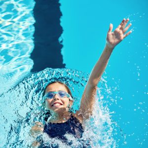 Aquasphere Kayenne Junior - Blue Tinted Lens - Transparent/Aqua Swim Goggles - Image 6
