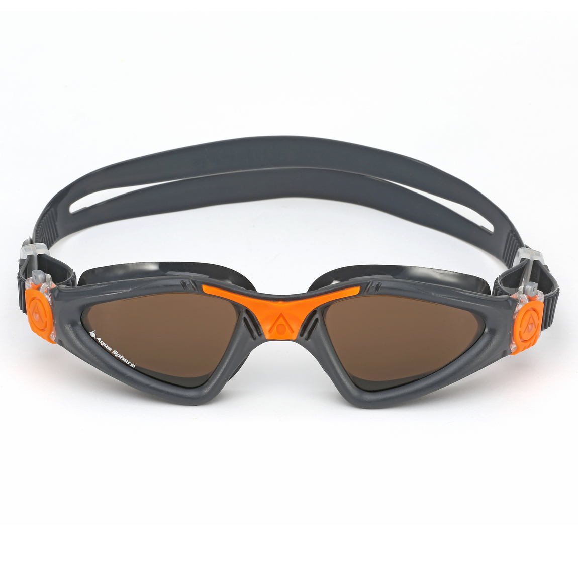 Aquasphere Kayenne Brown Polarized Lens Grey/Orange Swim Goggles