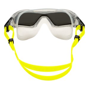 Aquasphere Vista Pro - Silver Titanium Mirrored Lens - Yellow Swim Mask - Image 4
