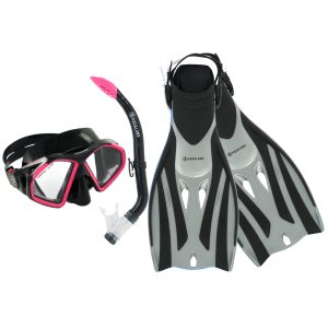 Aqualung Hawkeye Fizz Adult Snorkeling Set - Pink