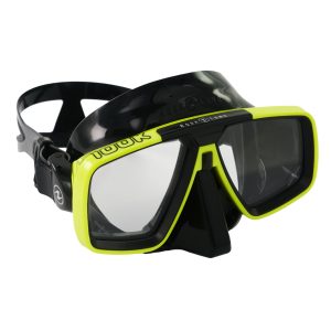 Aqualung Look Scuba Mask - Black/Yellow - Image 2