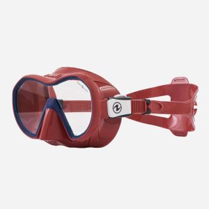 Aqualung Plazma Scuba Mask - Brick/Navy - Image 3