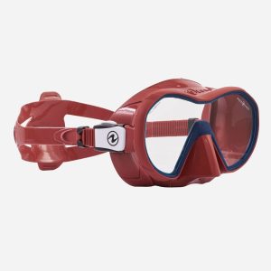 Aqualung Plazma Scuba Mask - Brick/Navy - Image 2