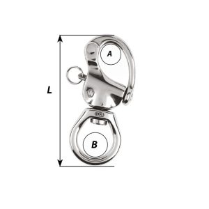 Wichard HR Snap Shackle - Large Bail - Length: 105 mm - Image 2